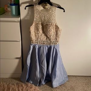 Rhinestoned Hoco Dress